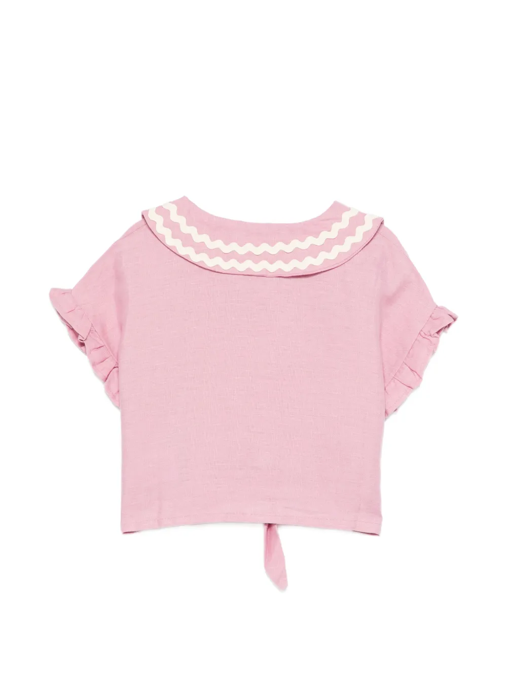 MIPOUNET ラッフル ピーターパンカラーシャツ | シャツ