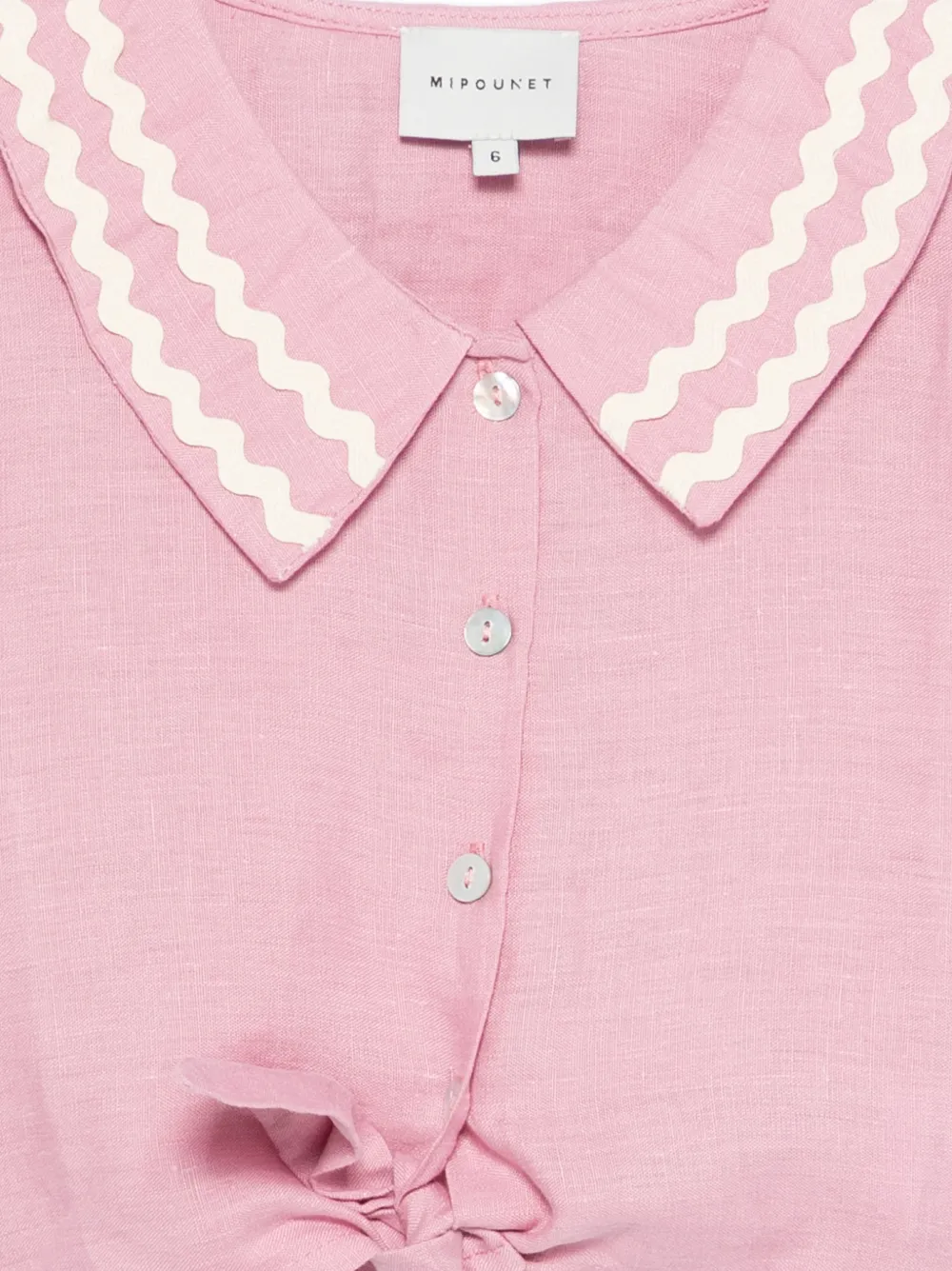  Mipounet Camisa Con Cuello Peter Pan - Rosa 