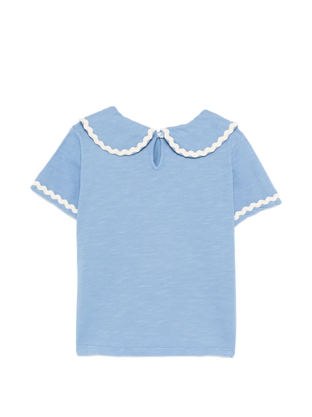  Mipounet Camiseta Odetta Con Cuello Festoneado - Azul 