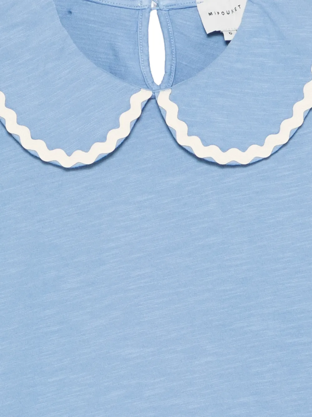  Mipounet Camiseta Odetta Con Cuello Festoneado - Azul 