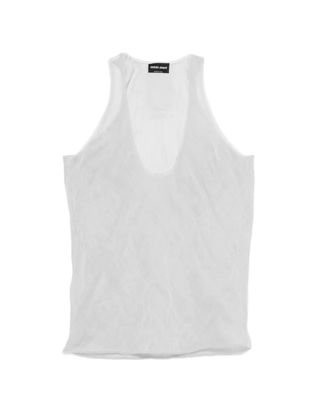 Giorgio Armani sheer vest - Grigio