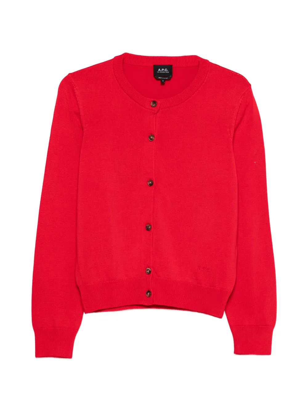 A.P.C. buttoned cardigan - Rot