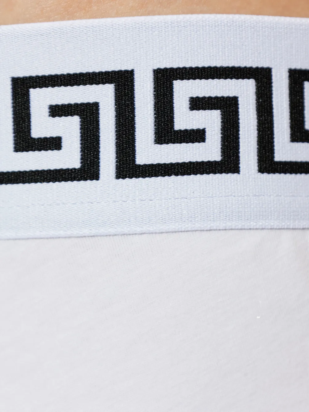 Versace Katoenen jersey boxershorts Wit