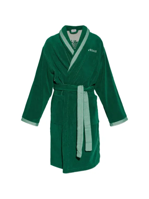 Versace Home Medusa-motif belted bathrobe