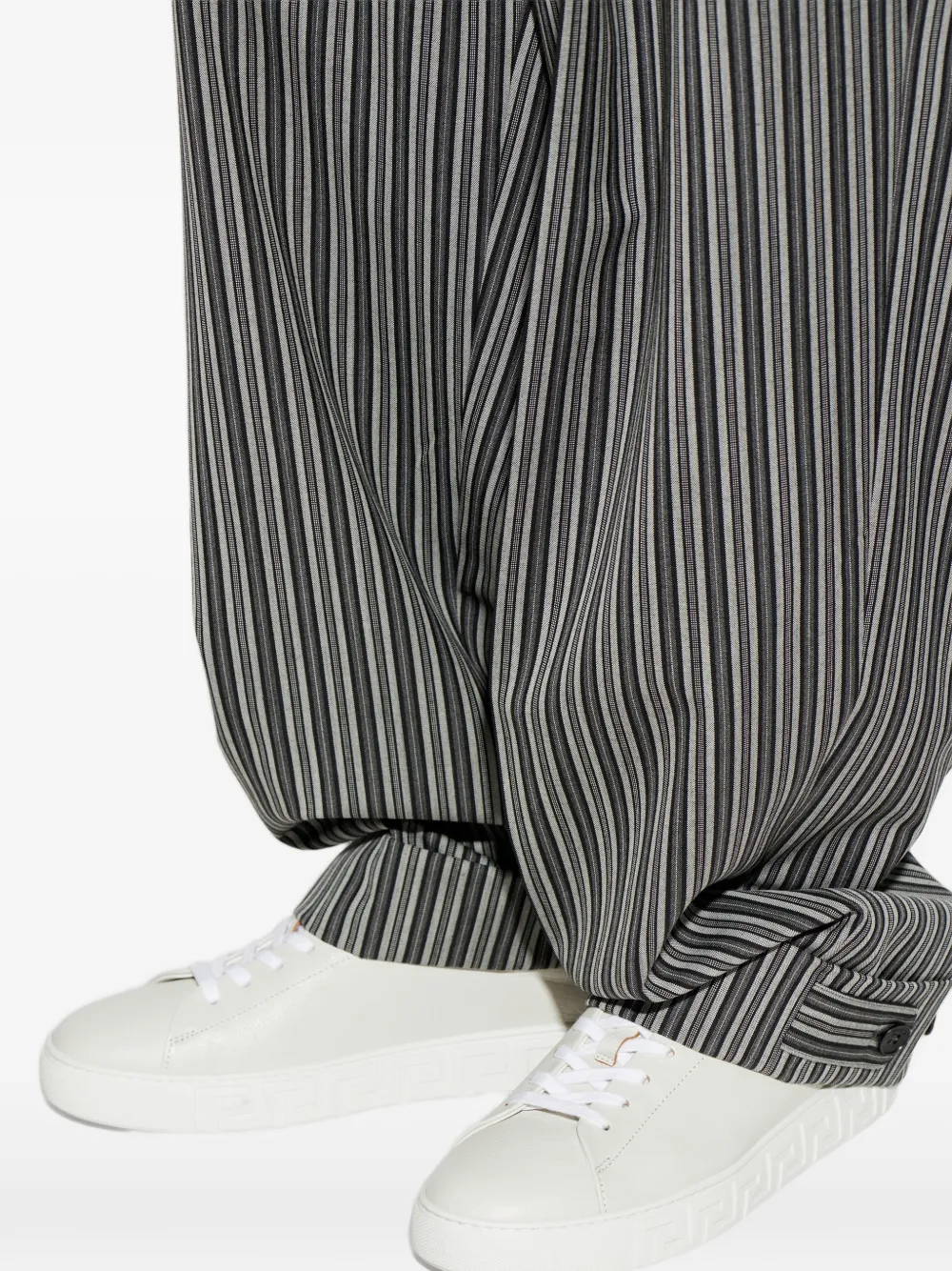 Versace Sneakers met Greca-patroon Wit