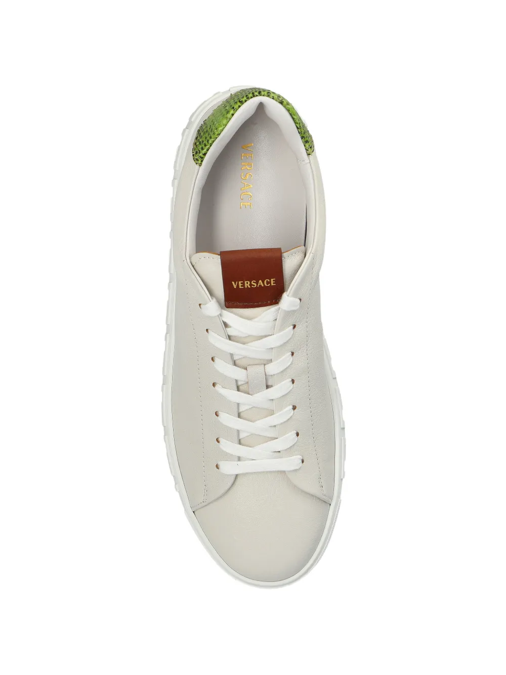 Versace Sneakers met Greca-patroon Wit