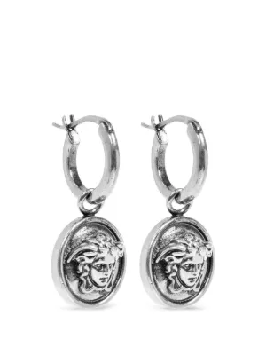 Versace メドゥーサ ピアス | シルバートーン | FARFETCH JP
