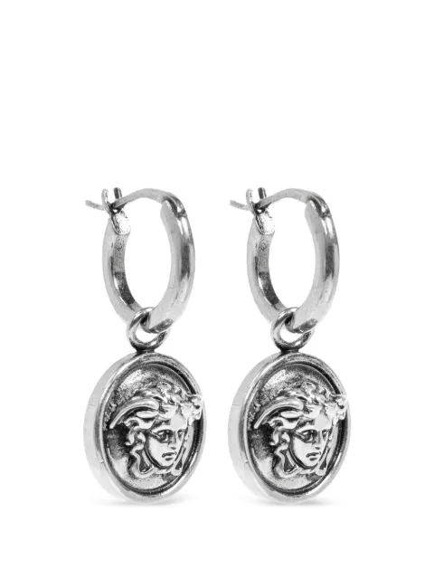 Versace Medusa medallion drop earrings