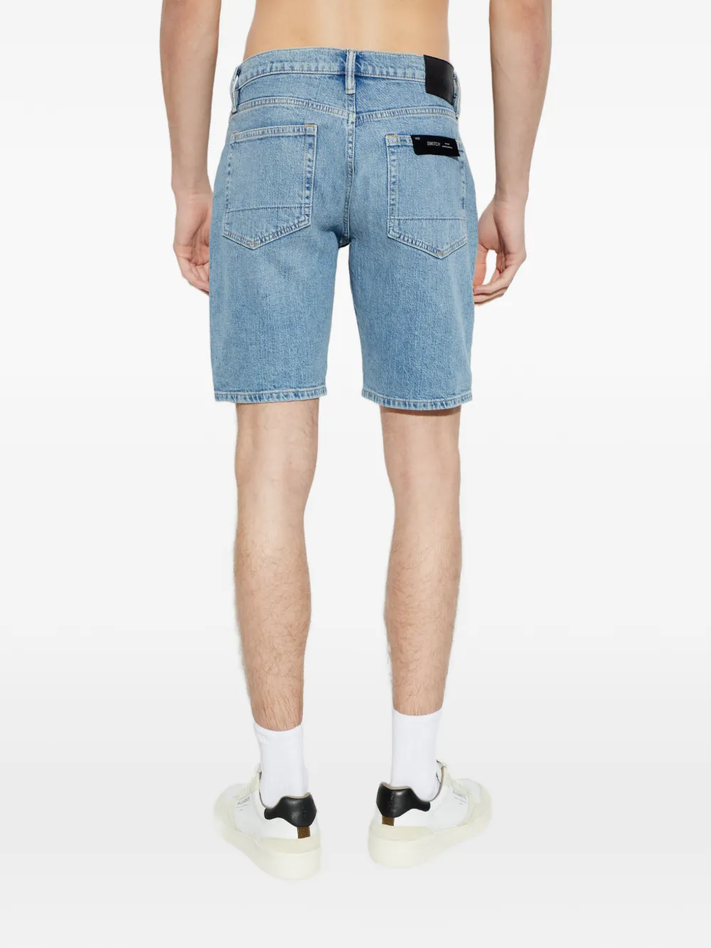 AllSaints Switch shorts met riemlus Blauw