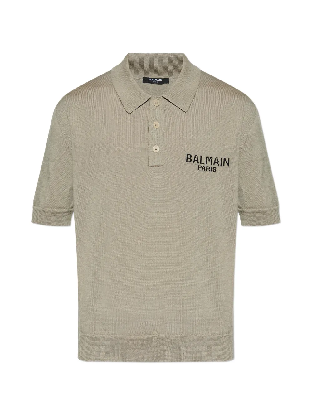 Balmain logo-detail polo shirt - Toni neutri