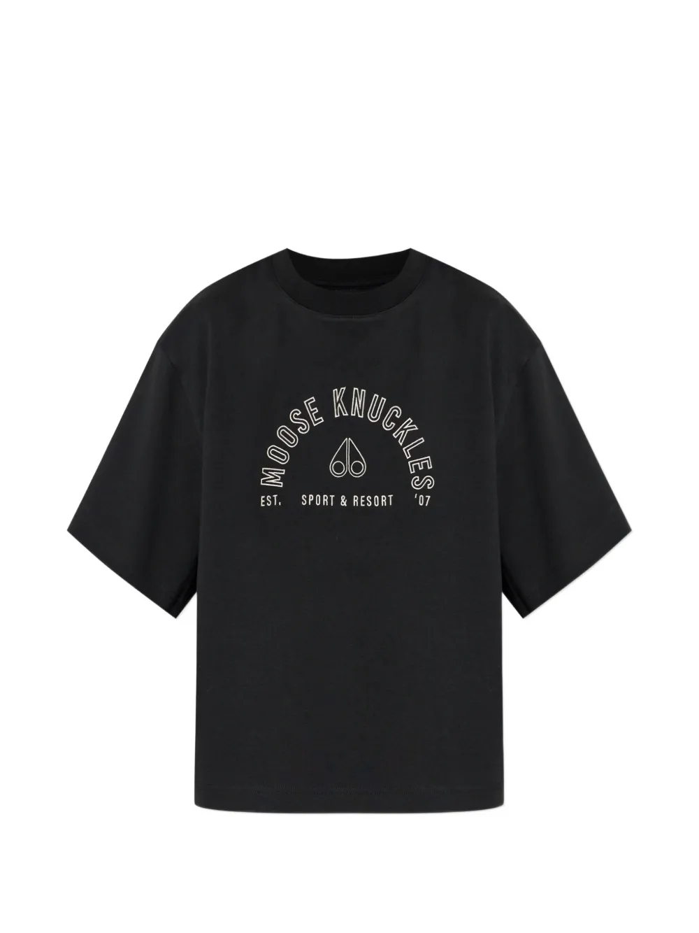 Moose Knuckles graphic T-shirt - Nero