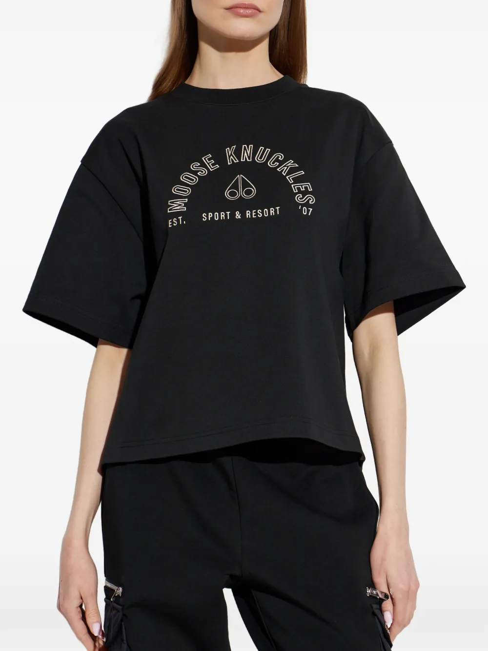 Moose Knuckles Graphic T-shirt - Black 