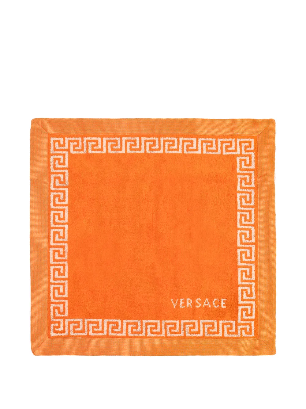 Versace Home logo-detail bath towel - Arancione