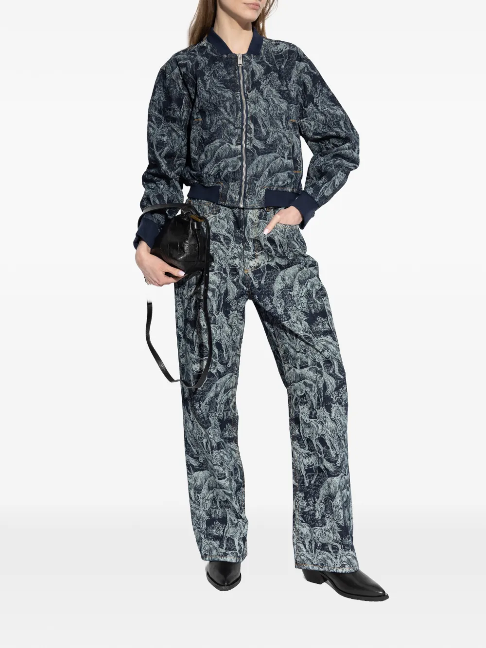  Allsaints Vaqueros Blake Estampados - Azul 