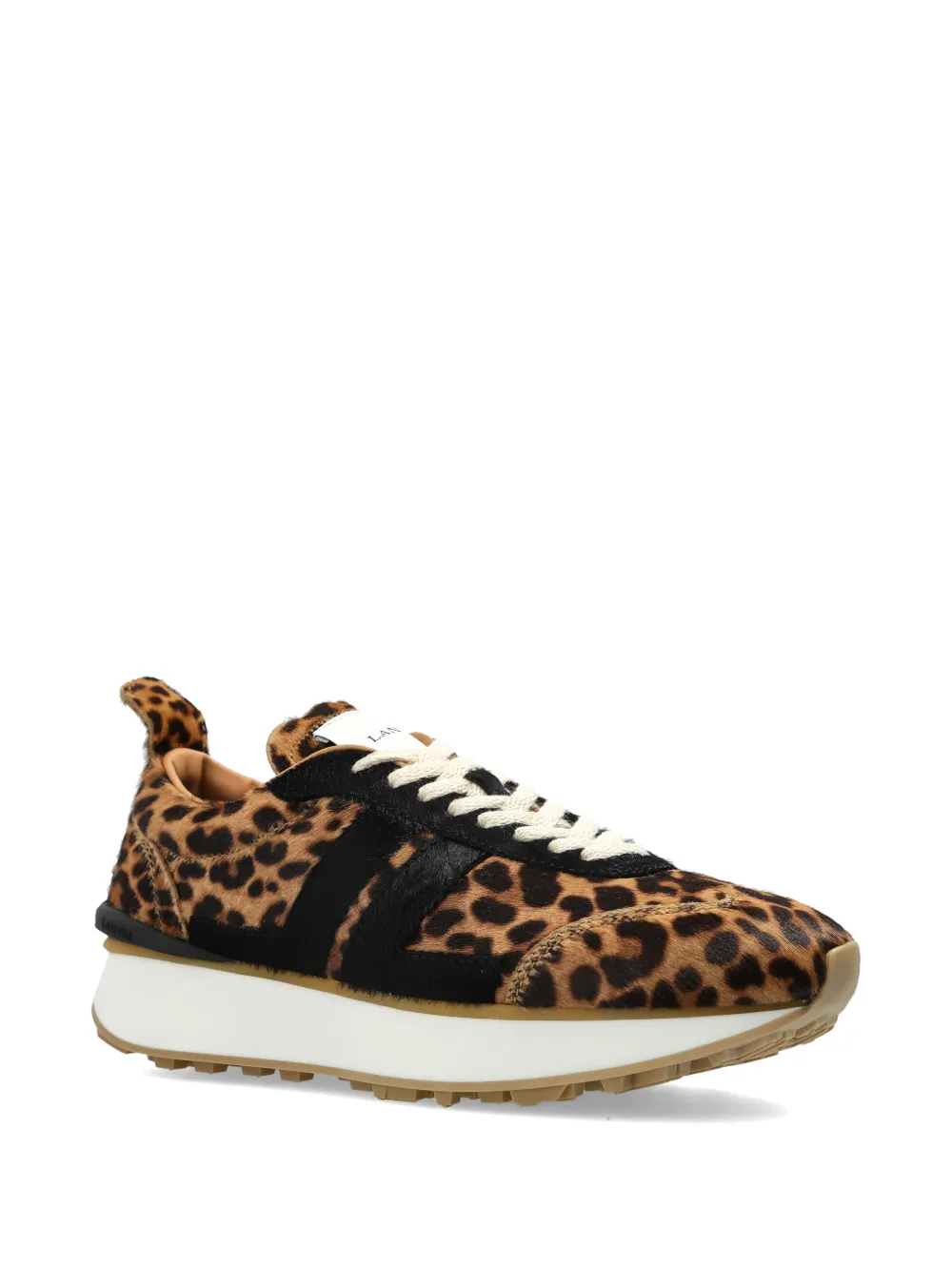 Lanvin Sneakers met dierenprint Beige