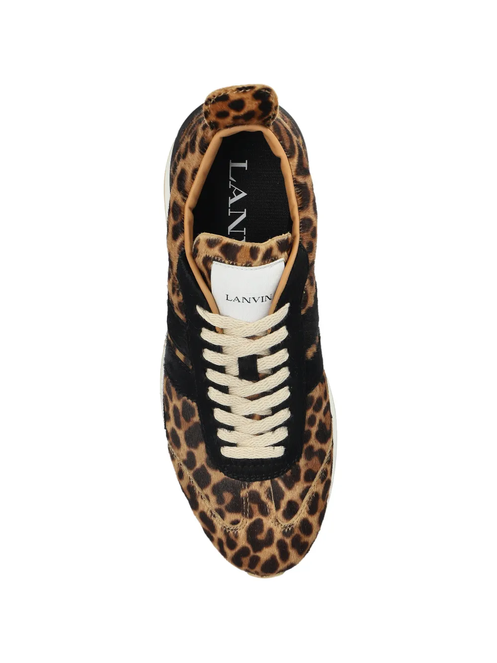 Lanvin Sneakers met dierenprint Beige
