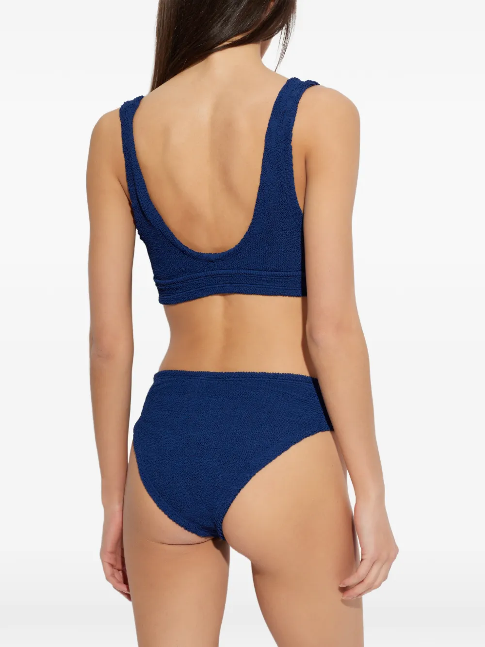 Hunza G Angel gekreukte bikini Blauw