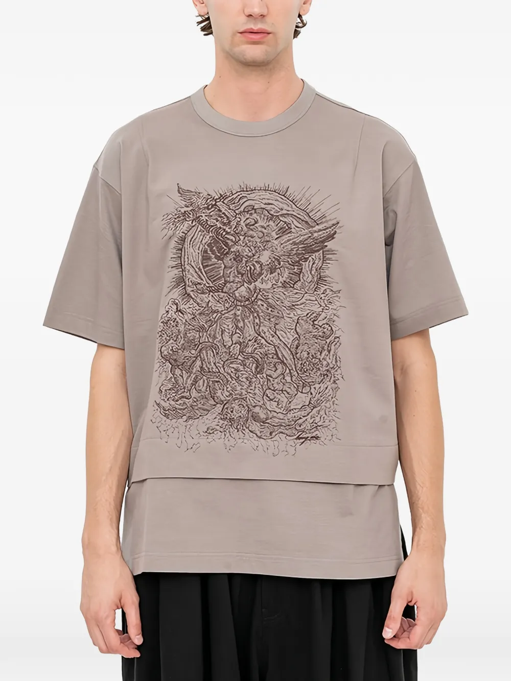 SONGZIO Ghost Fold T-shirt - Toni neutri