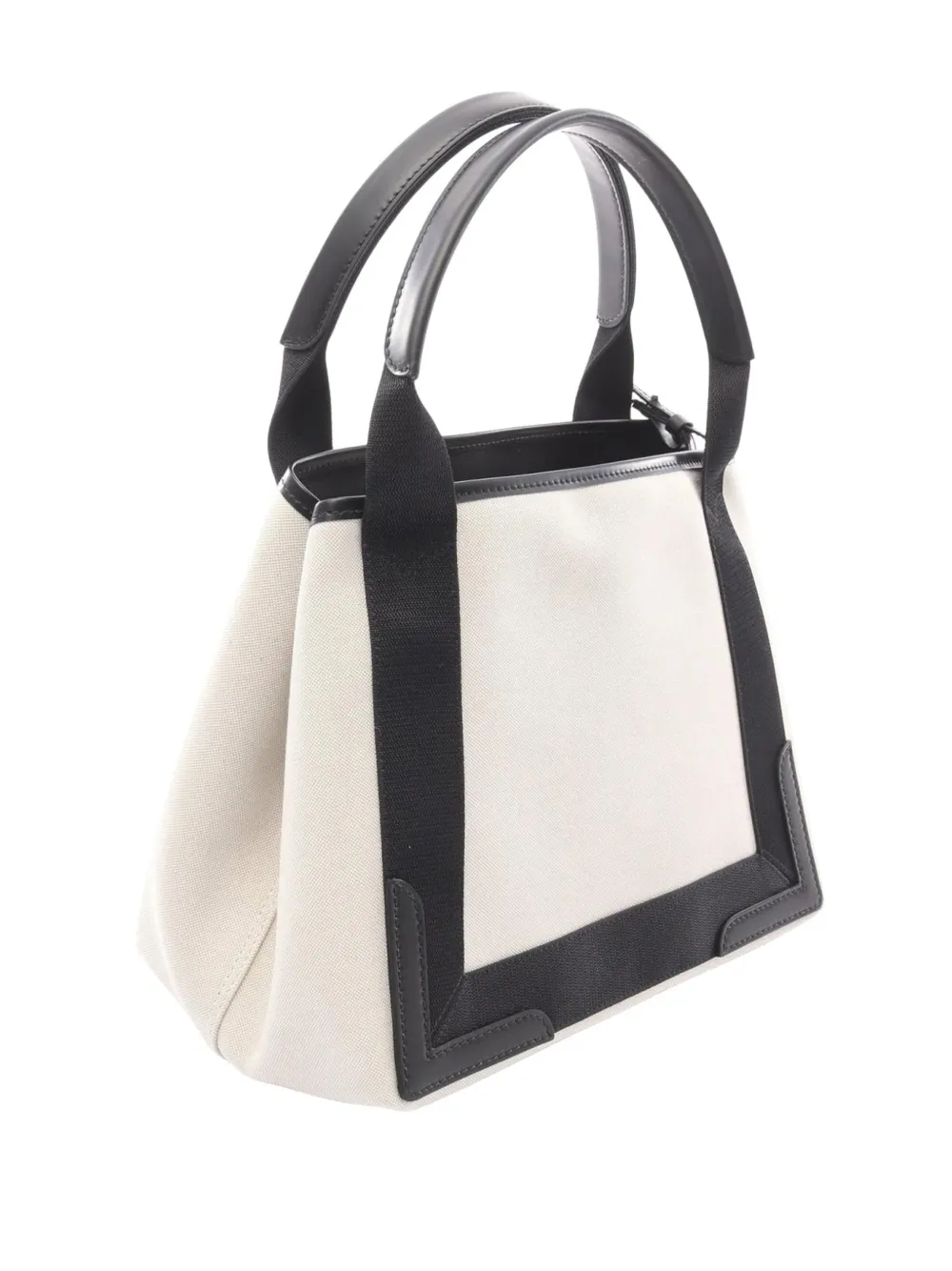  Balenciaga Pre-owned 2010-2026 Canvas Navy Cabas S Tote Bag - Brown 
