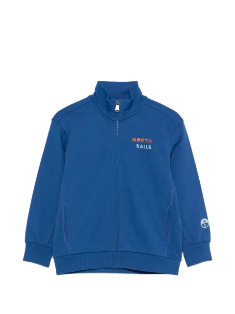 North Sails Kids logo zip-up sweatshirt