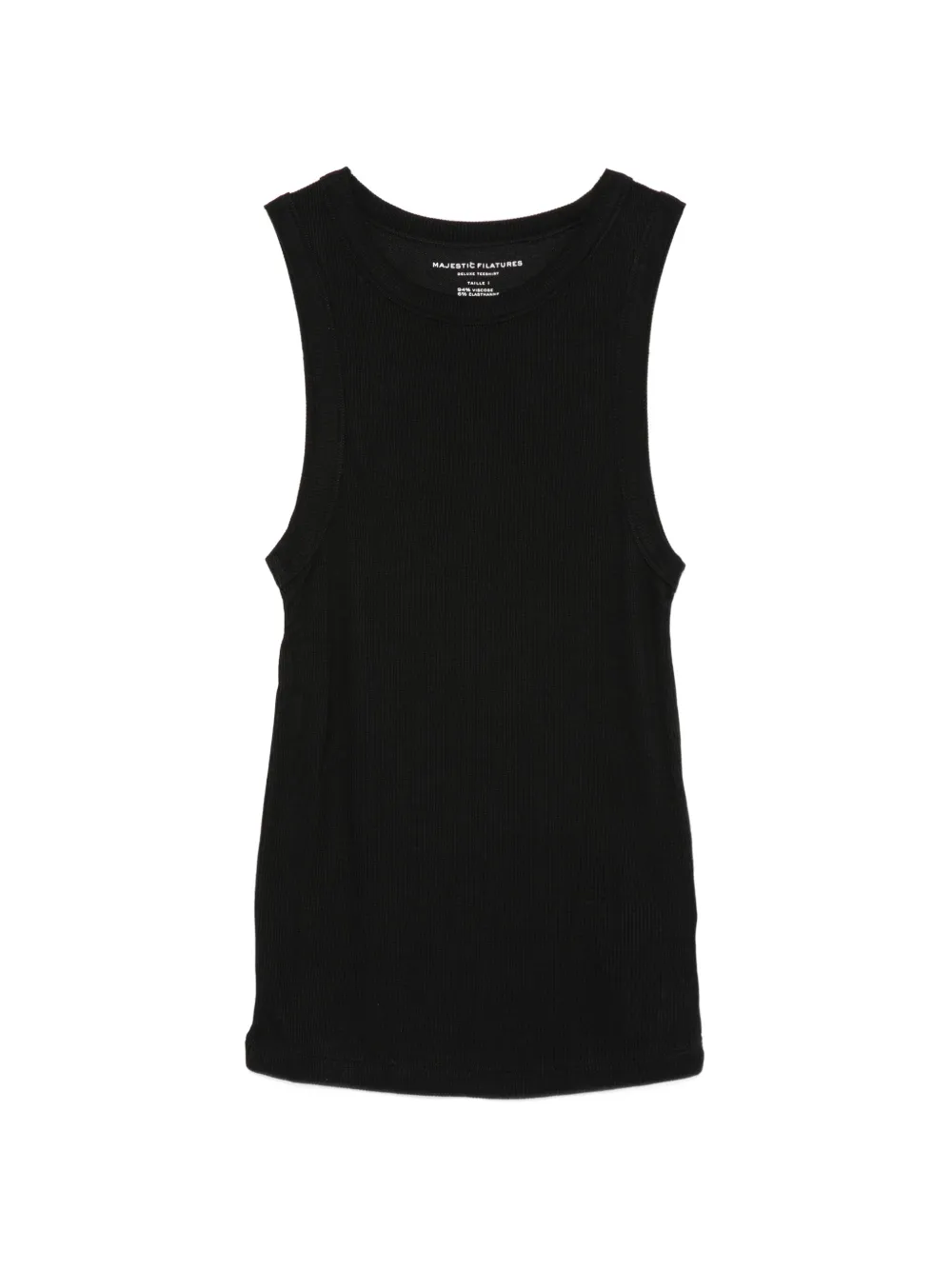Majestic Filatures ribbed-knit tank top - Nero