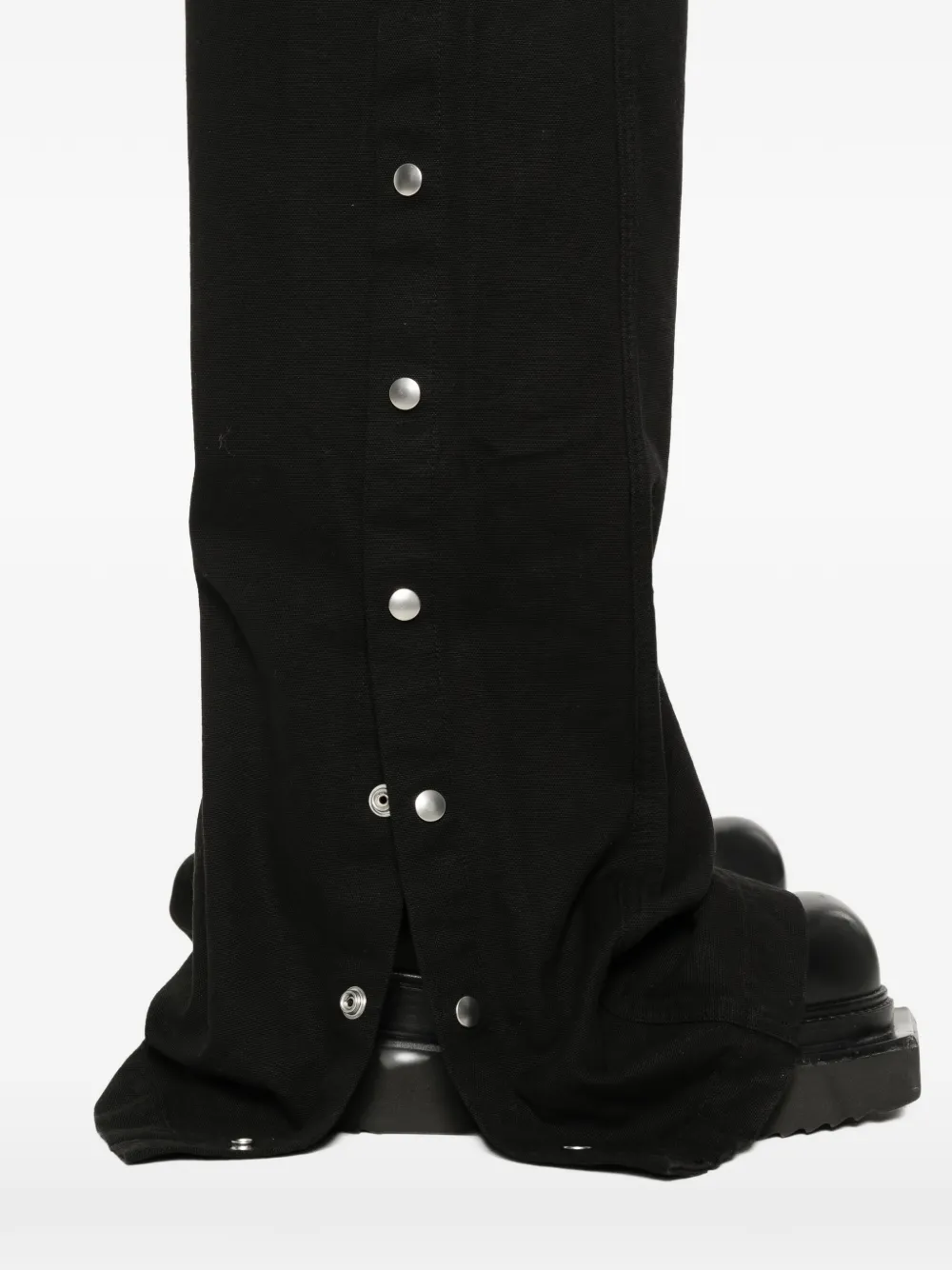 Rick Owens DRKSHDW Broek met wijde pijpen en trekkoord Zwart