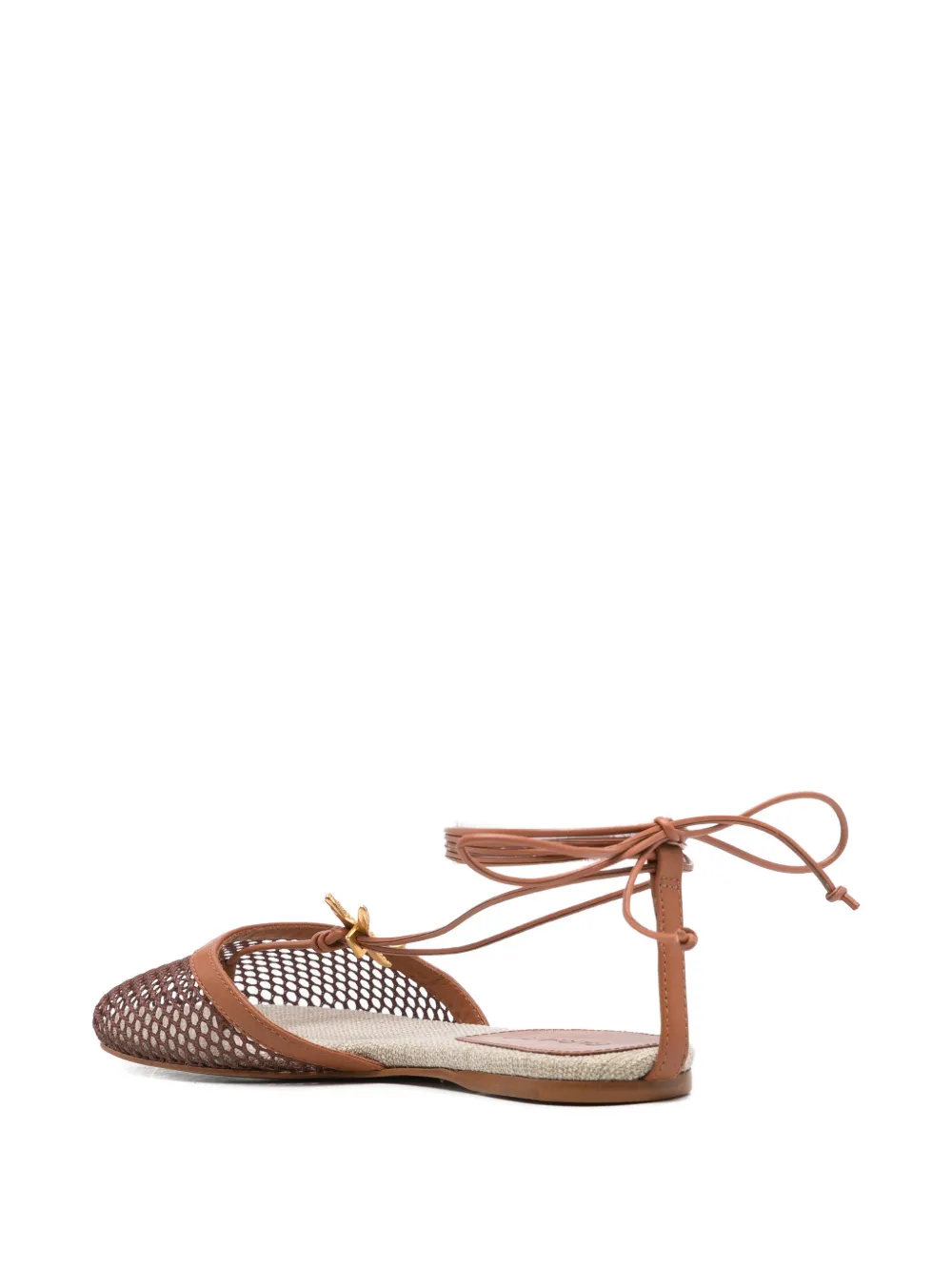  Farm Rio Starfish Lace-up Sandals - Brown 