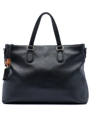 Gucci Pre-Owned 00s Interlocking G Leather Shoulder Bag | Blue
