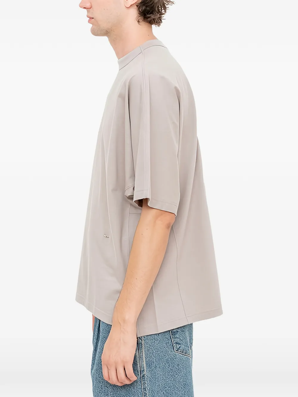 SONGZIO Polyptych gewelfd T-shirt Beige
