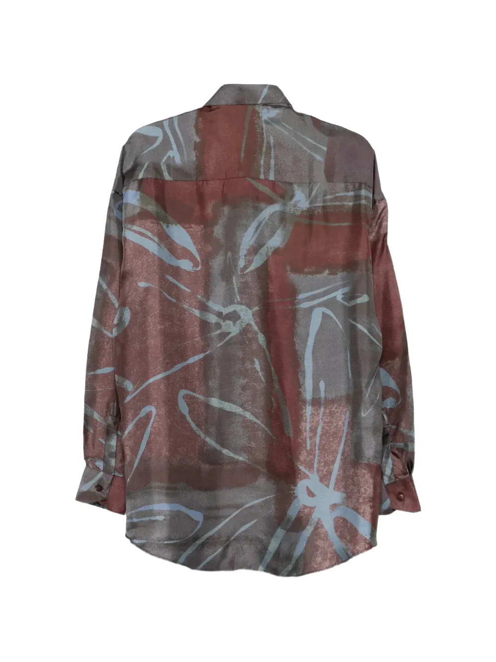Costumein Overhemd met bloemenprint Rood