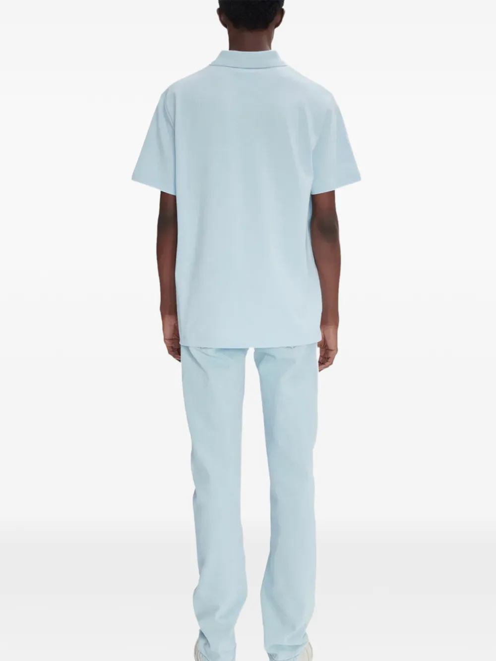 A.P.C. Katoenen poloshirt Blauw