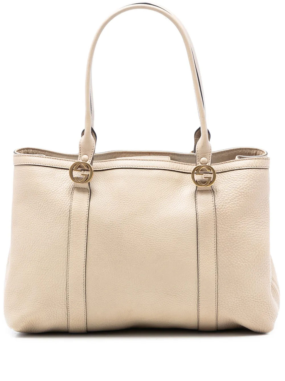 Gucci Pre-Owned 2016-2025 Pebbled Leather Miss GG tote bag - Marrone