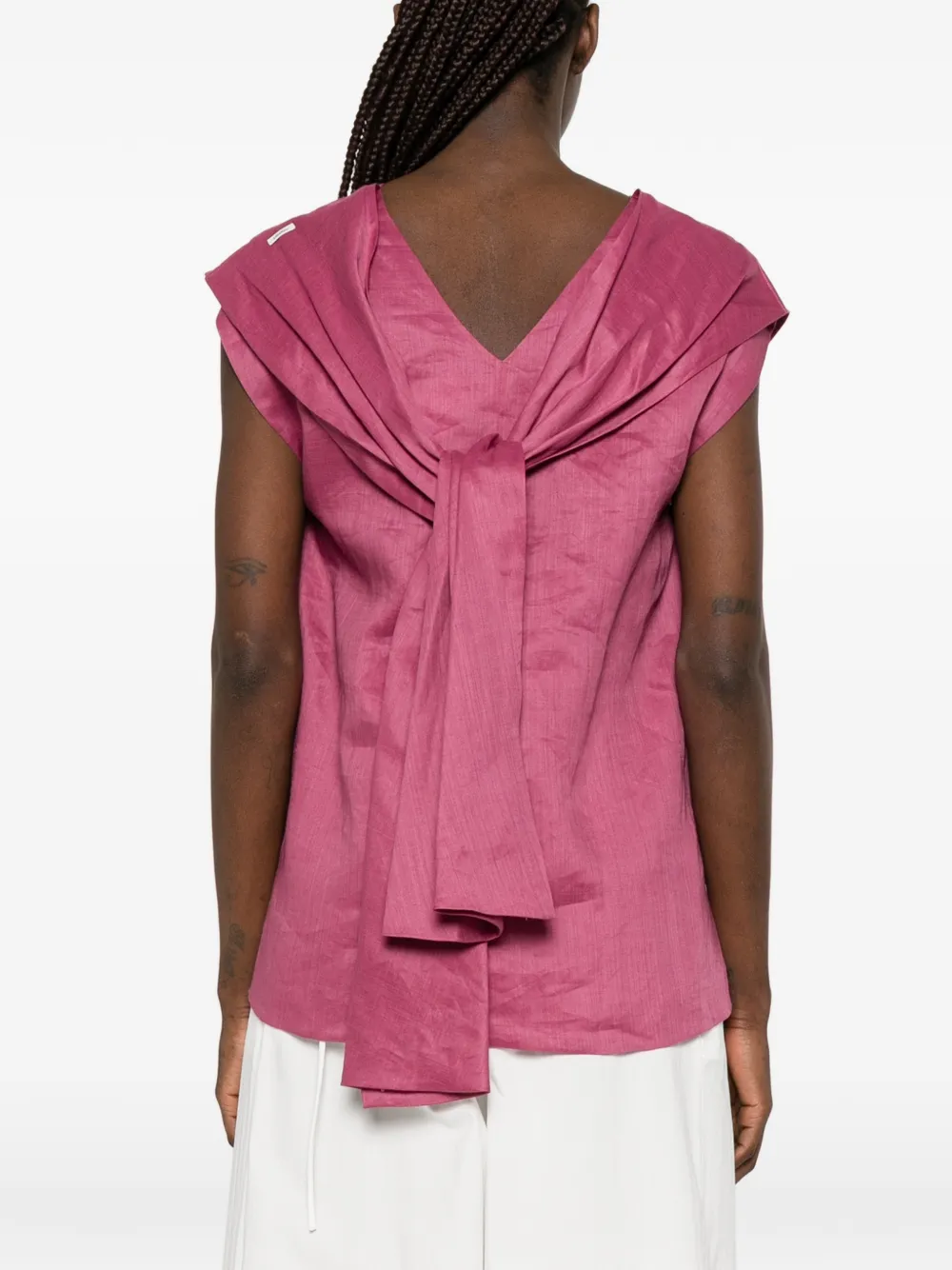 'S Max Mara Top met V-hals Roze