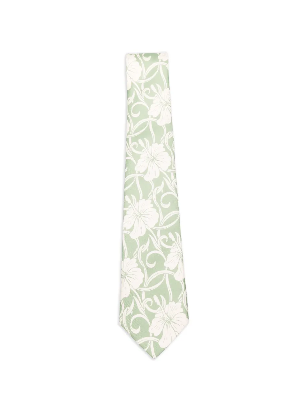 Drôle De Monsieur floral-print tie - Verde