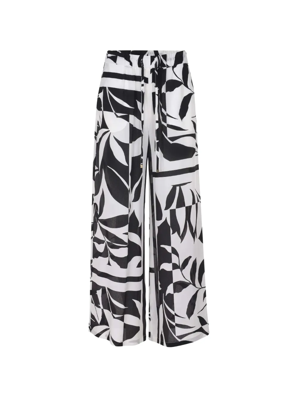 Max Mara Bchvoto floral-print palazzo pants - White