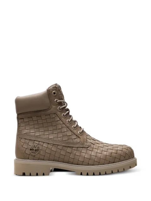 Timberland woven leather hiking boots