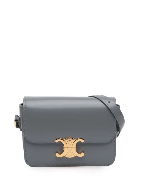 Celine Pre-Owned 2023 Teen Shiny Calfskin Triomphe crossbody bag