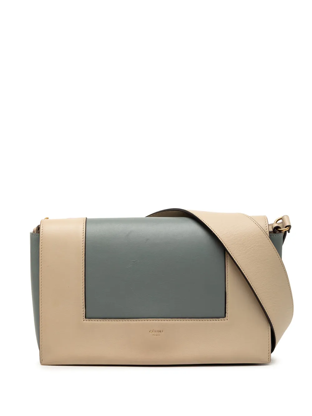 Celine Pre-Owned 2018 Leather Frame shoulder bag - Blu