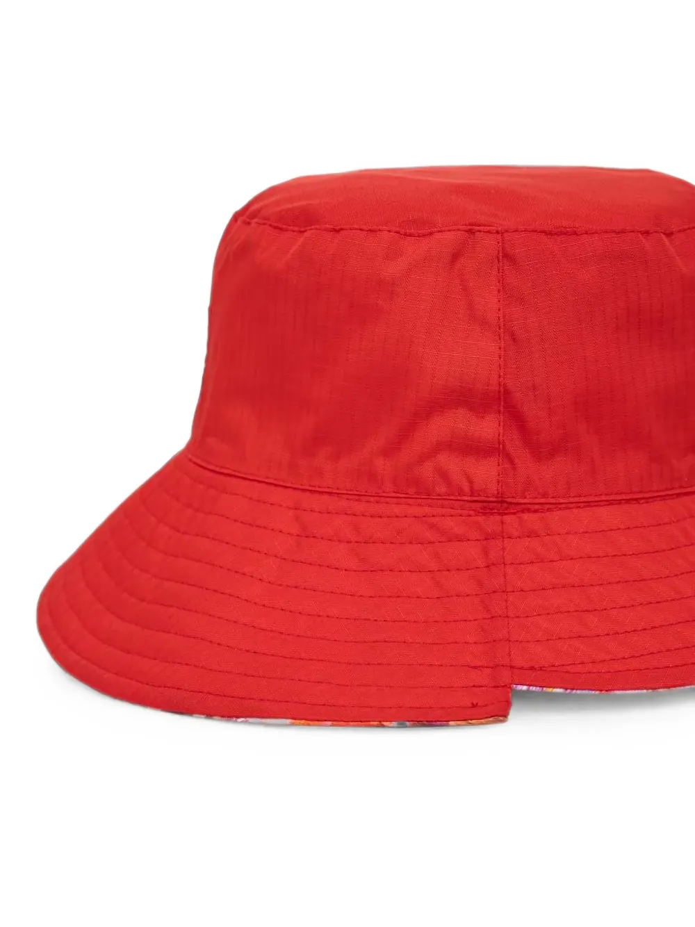 Kangol Vissershoed met bloemenprint Rood