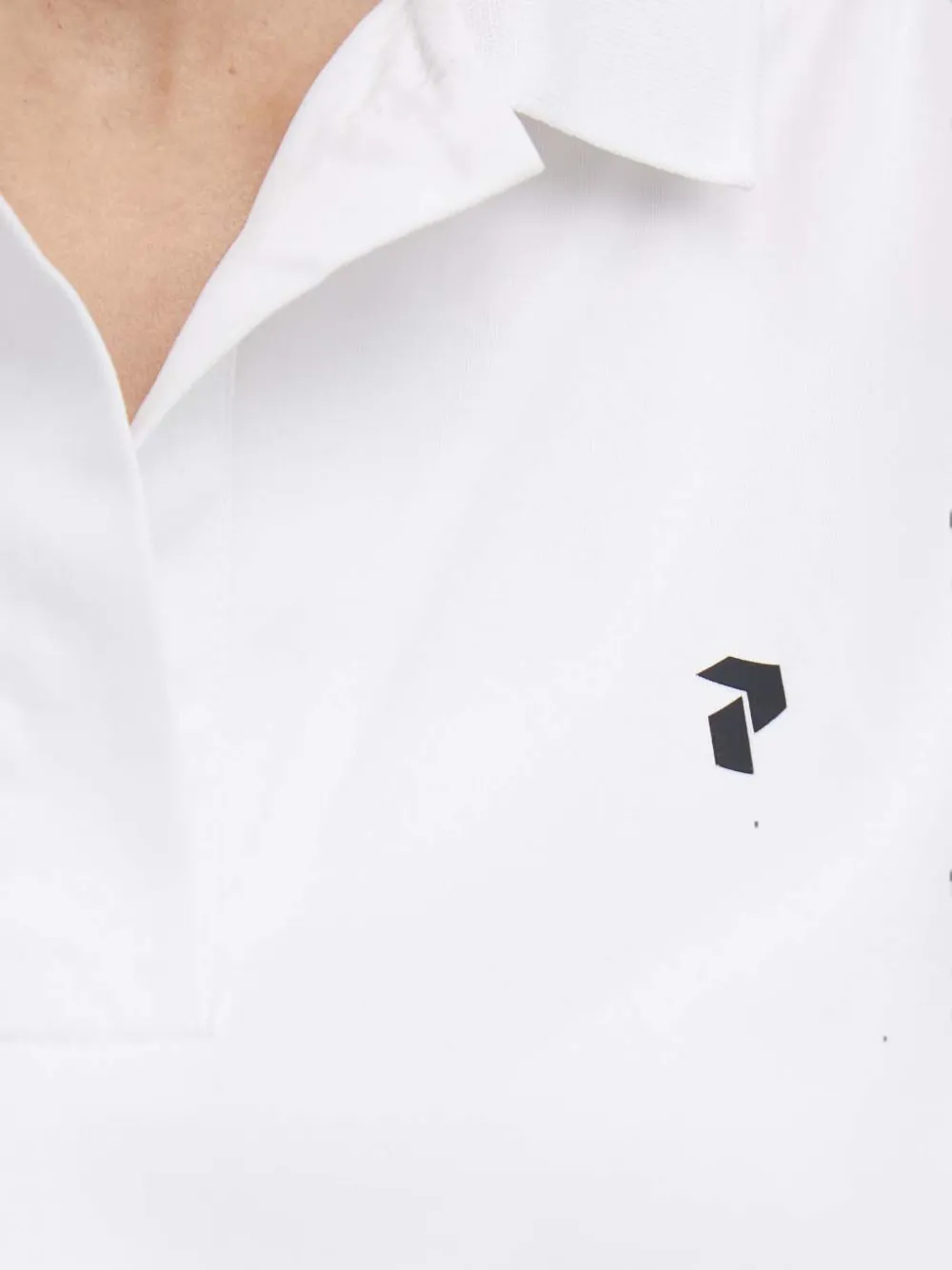 Peak Performance Mouwloze polotop met logo Wit