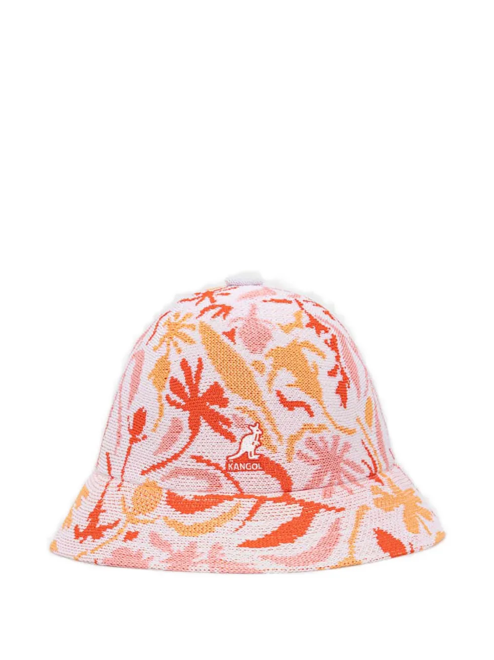 Kangol floral-intarsia bucket hat - Rosa