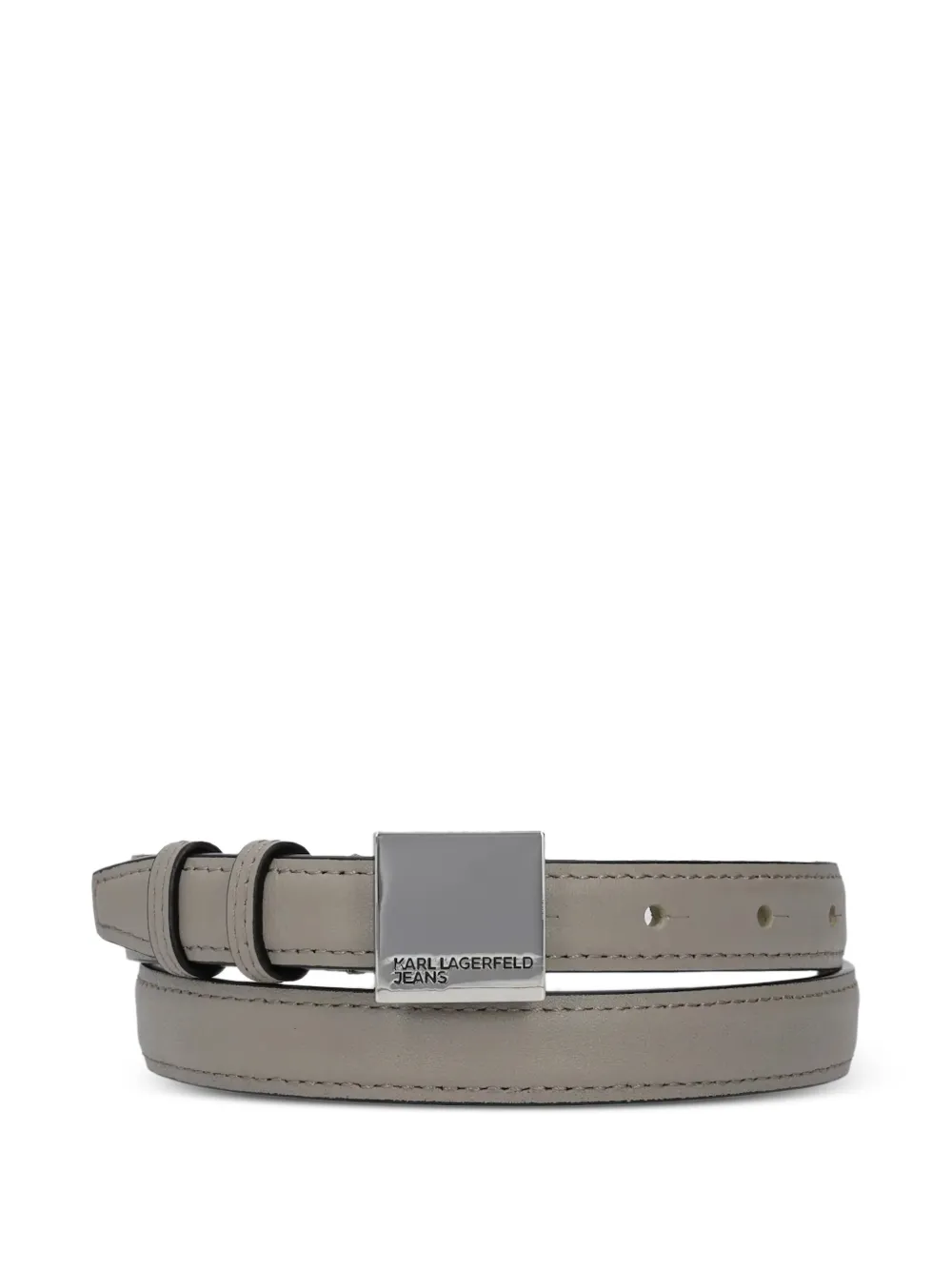 Karl Lagerfeld Jeans square buckle belt - Grigio