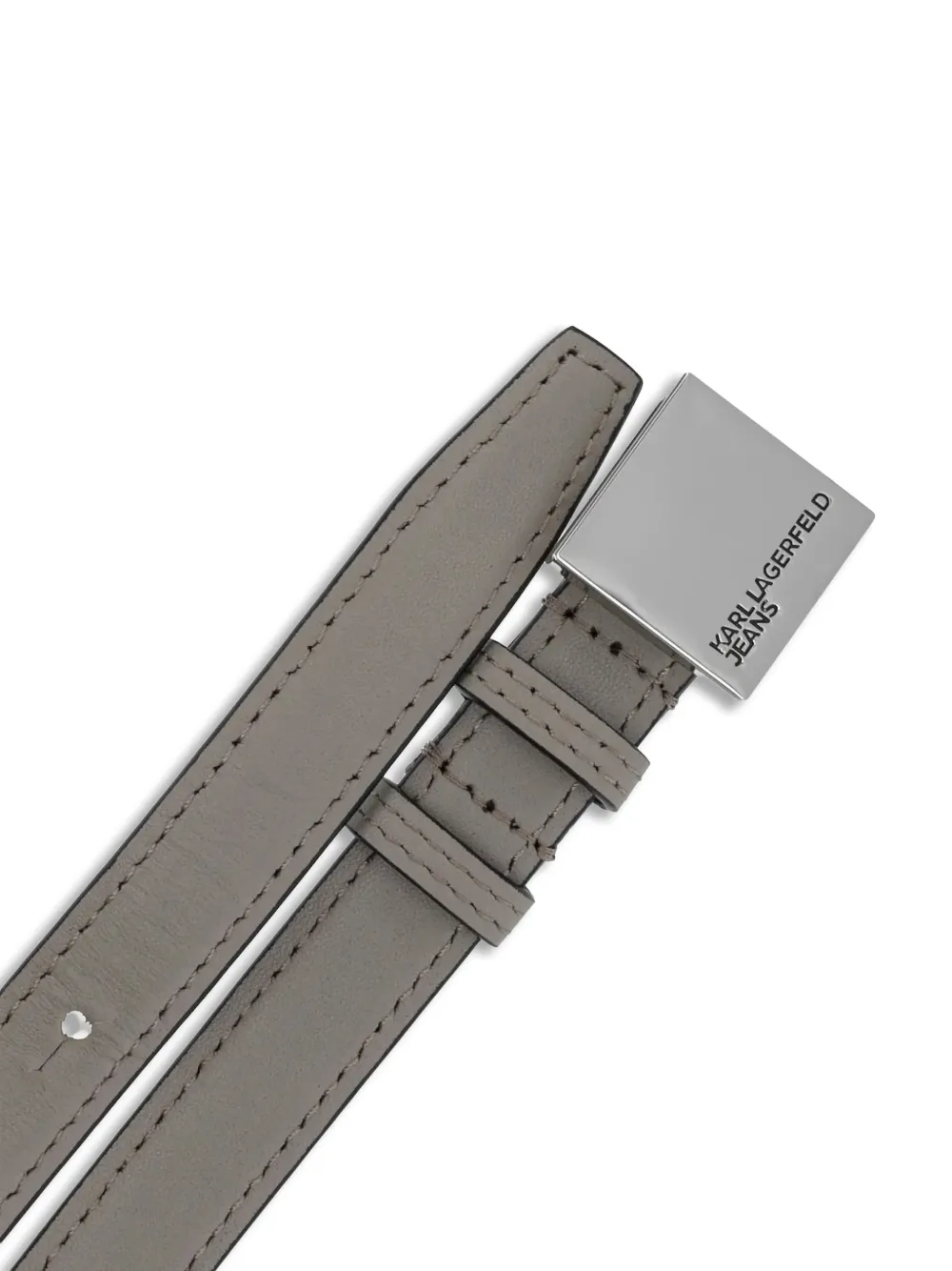 Karl Lagerfeld Jeans Riem met vierkante gesp Grijs