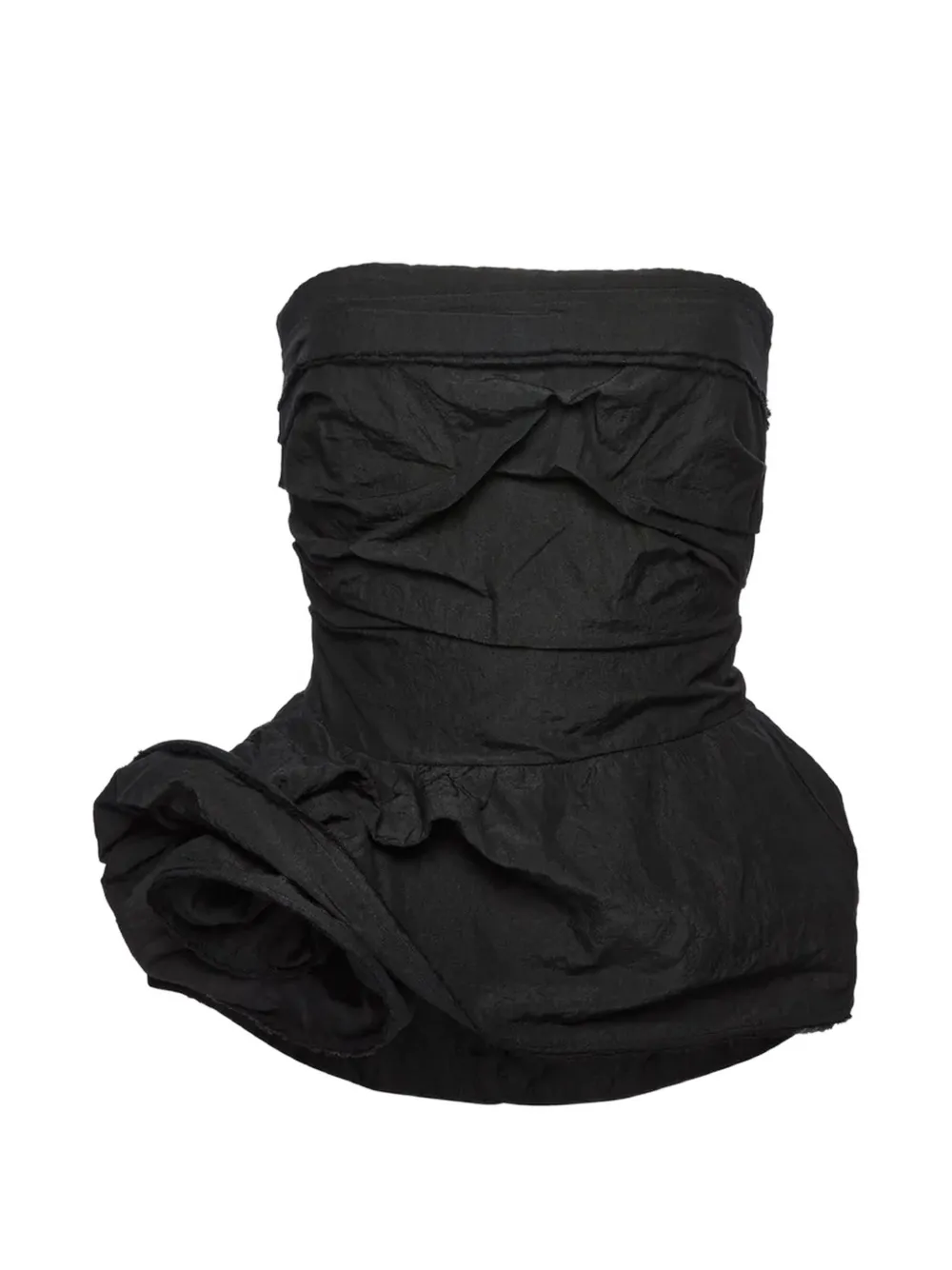 Magda Butrym ruched corset top - Nero