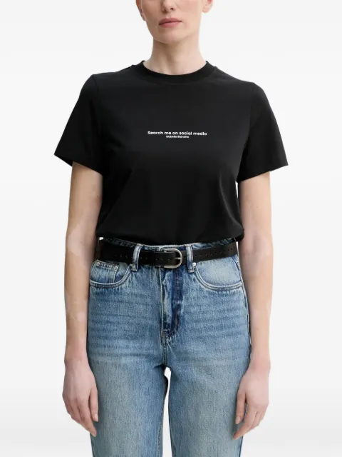 Isabelle Blanche slogan-print crew-neck T-shirt