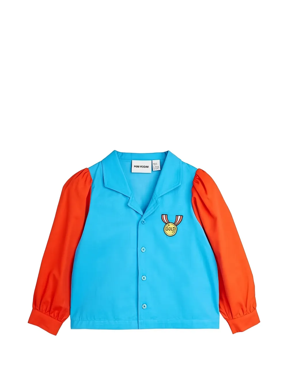 Mini Rodini Camicia con ricamo - Blu