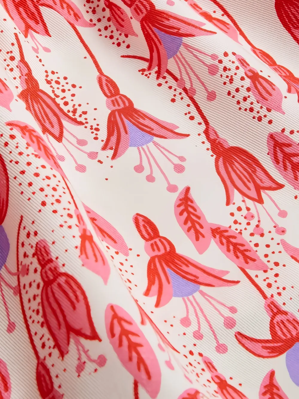 Mini Rodini Shirt met bloemenprint en pofmouwen Rood