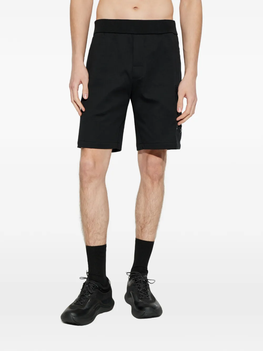 Moose Knuckles logo-detail cargo shorts - Nero