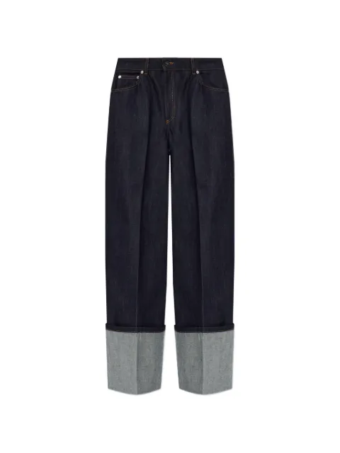 Givenchy cuffed wide-leg jeans