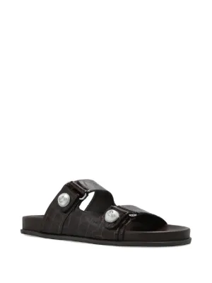 Jil Sander メッシュ レザーサンダル | ブラック | FARFETCH JP